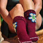 bordové ponožky