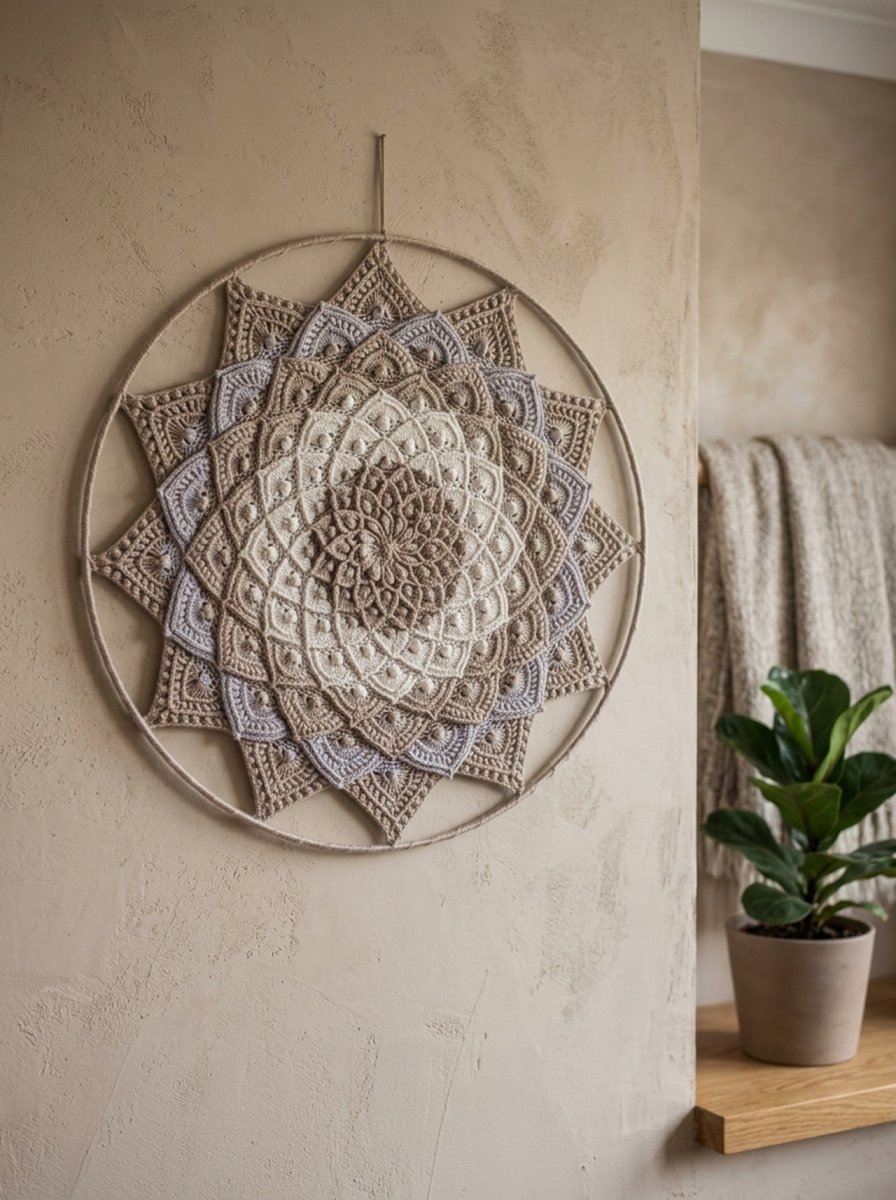 Mandala Lotosový květ - 3D - průměr 45 cm
