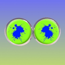 Náušnice  Modro-zelené skvrny