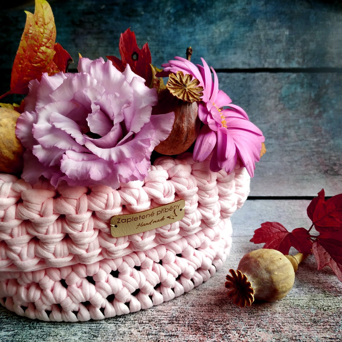 Cotton Candy | háčkovaný košíček