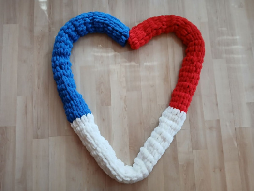 Měkká pletená maxi šála puffy (barva na přání)