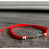Náramek Shamballa s kovovým ornamentem
