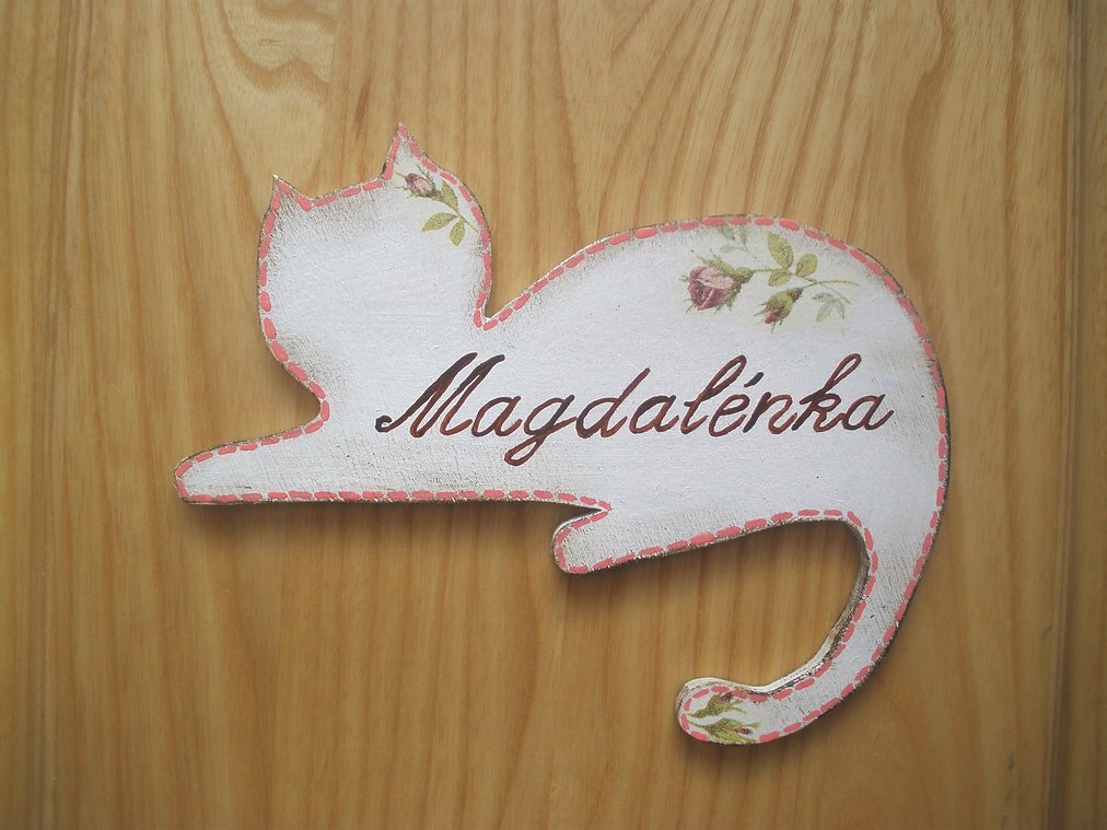 Cedulka Ležící kočička 