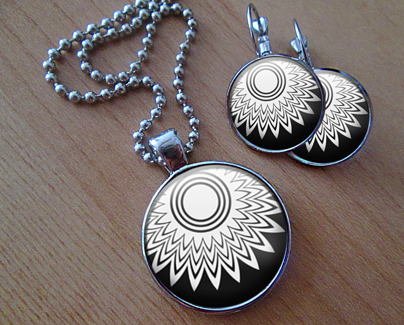 Sada náušniček a přívěsku 