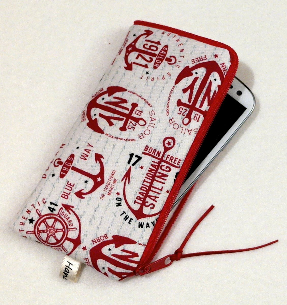 ČERVENÉ KOTVIČKY  - obal na mobil