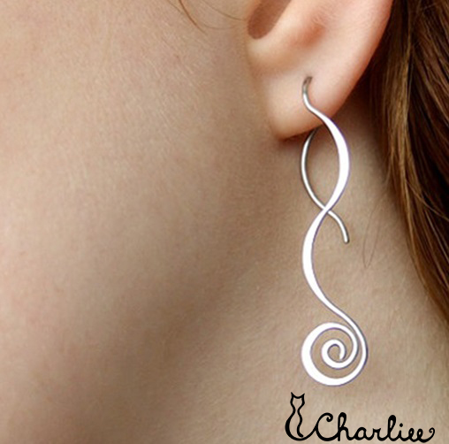 PROVLÉKACÍ SPIRÁLY (kratší) - tepané - hypoalergenní chirurgická ocel