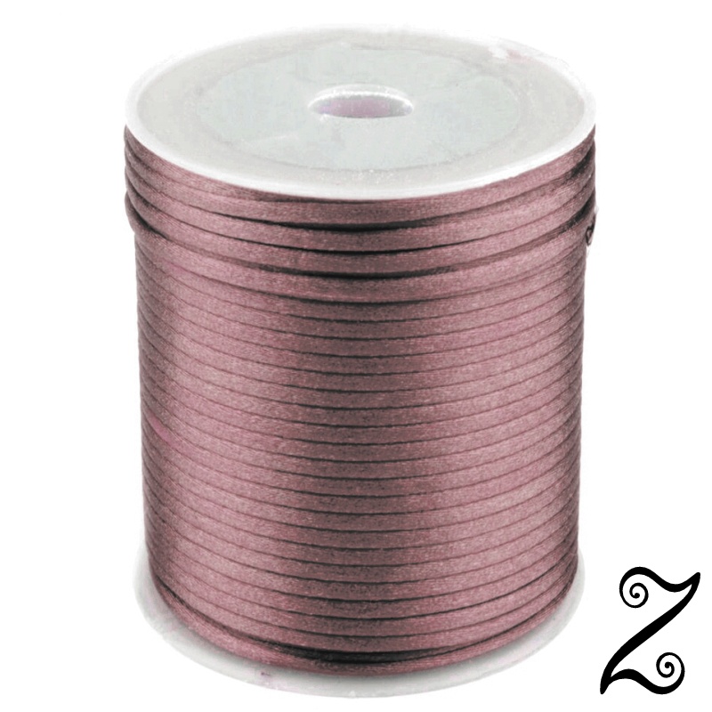 Saténová šňůra, hnědá, Ø 2 mm (5m)