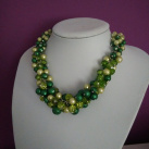 Mega náhrdelník zelený