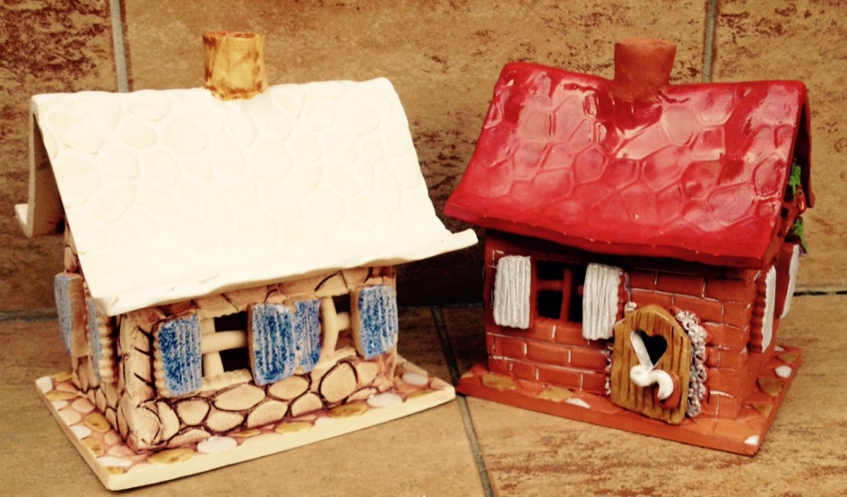 Kouzelná keramický chaloupka na svíčku