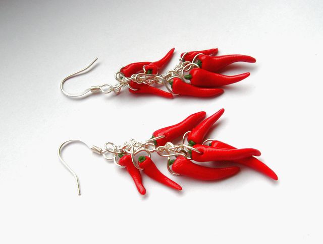 Naušnice chilli papričky