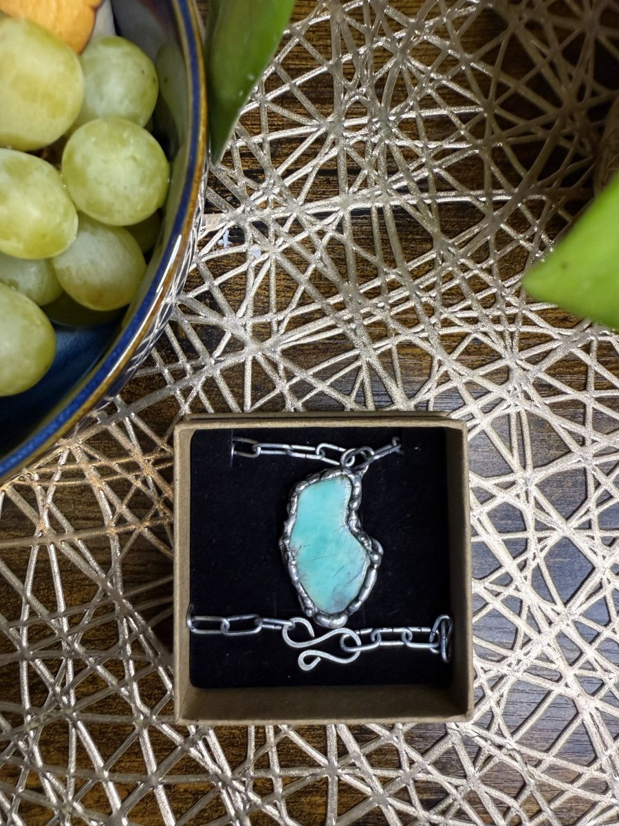 CHRYZOPRAS náhrdelník DOUBLE