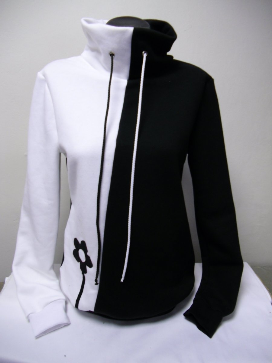 Dámská mikina černo bílá