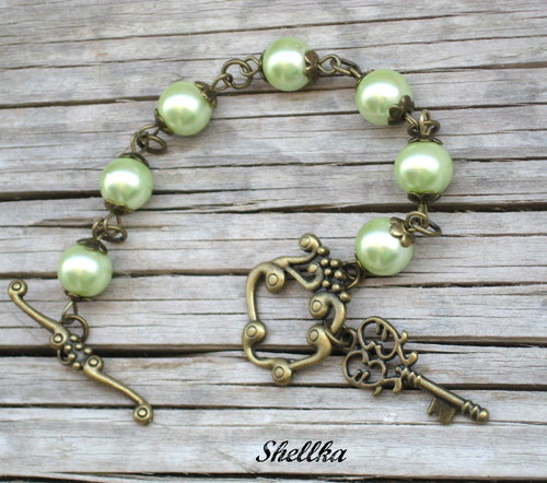 Náramek perličkový 2+ náušnice ZDARMA