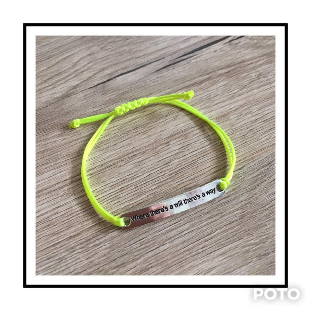 Náramek neon žlutý  