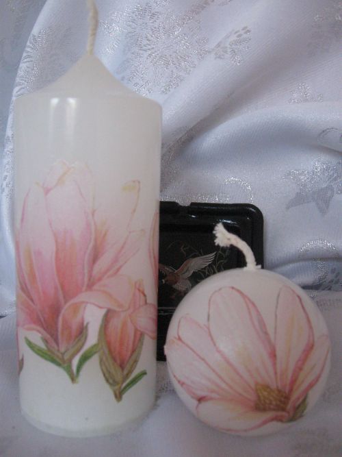 Něžný květ - svíčka