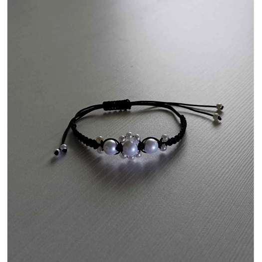 Náramek Shamballa s korálky