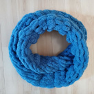 Měkký pletený nákrčník puffy - tmavě modrá (jeans)
