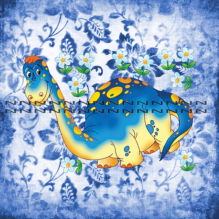 Dětská bavlněná látka - panel  D9