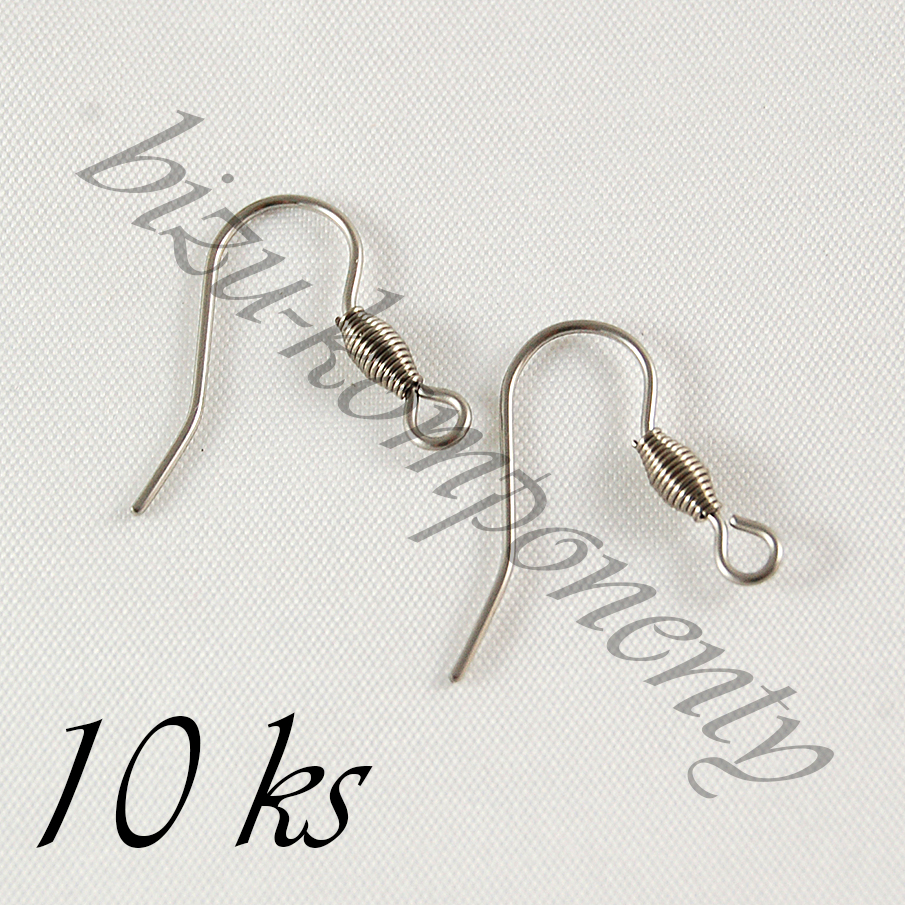 Náušnicové háčky bP z chirurgické oceli 10ks (16 0002)