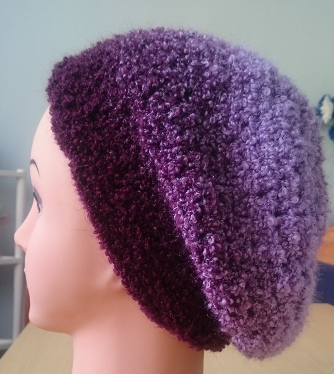 Dámská čepice fialová