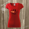 Tričko dámské vánoční motiv Sněhulák | Logotisk