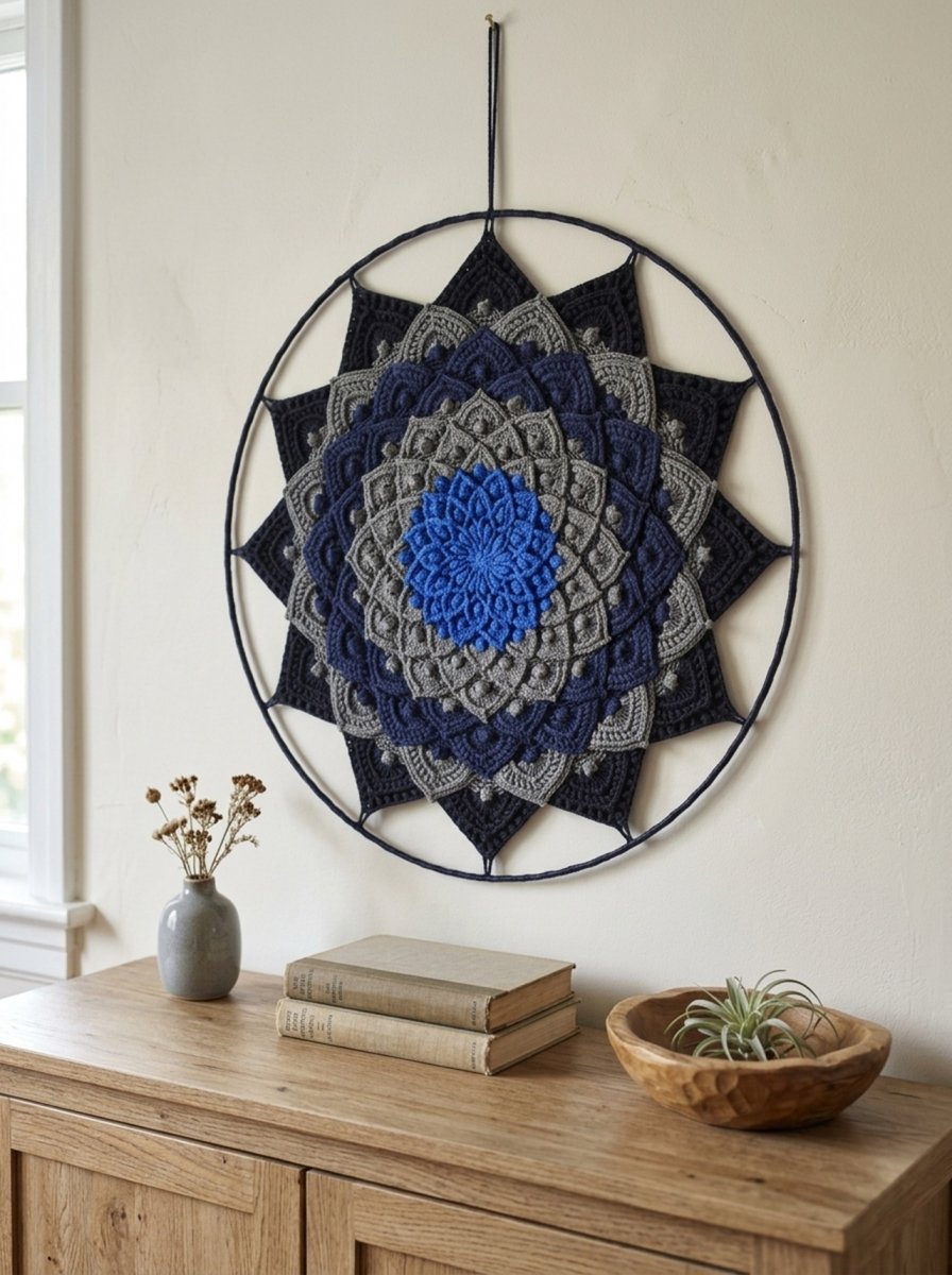 Mandala Lotosový květ - 3D - průměr 45 cm