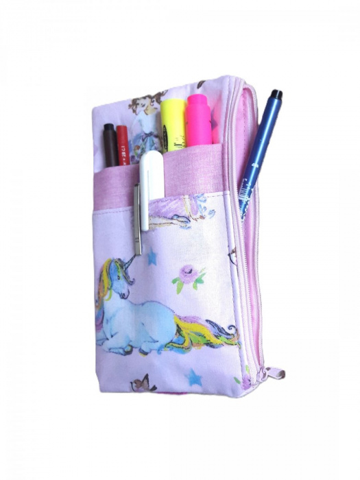 Penál / kosmetická taštička - Princezna a jednorožec