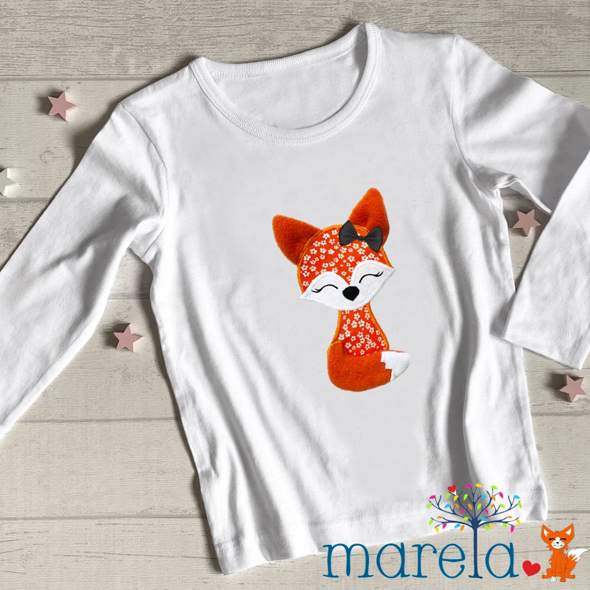 Dívčí hravé triko s liškou