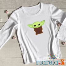 Dívčí triko baby Yoda