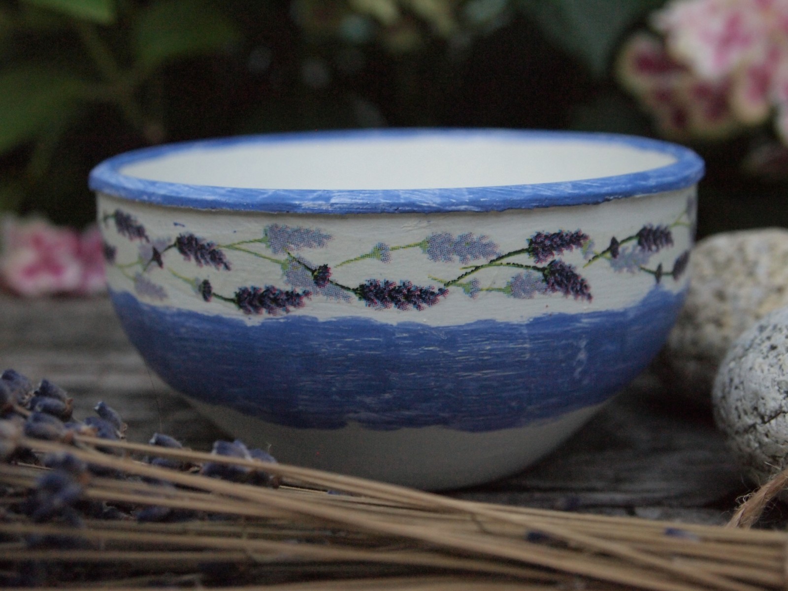 miska na potpouri - levandule