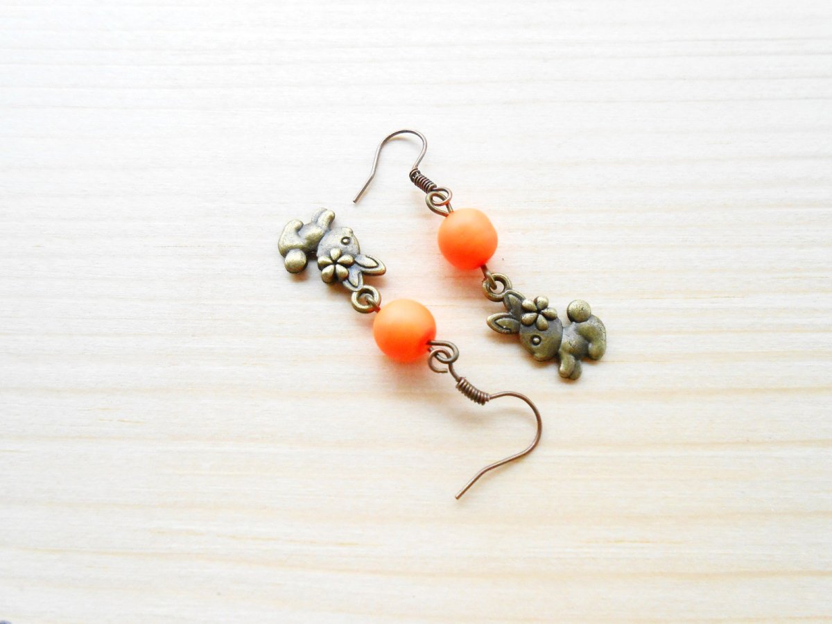 Náušnice zajíčci (376/15)