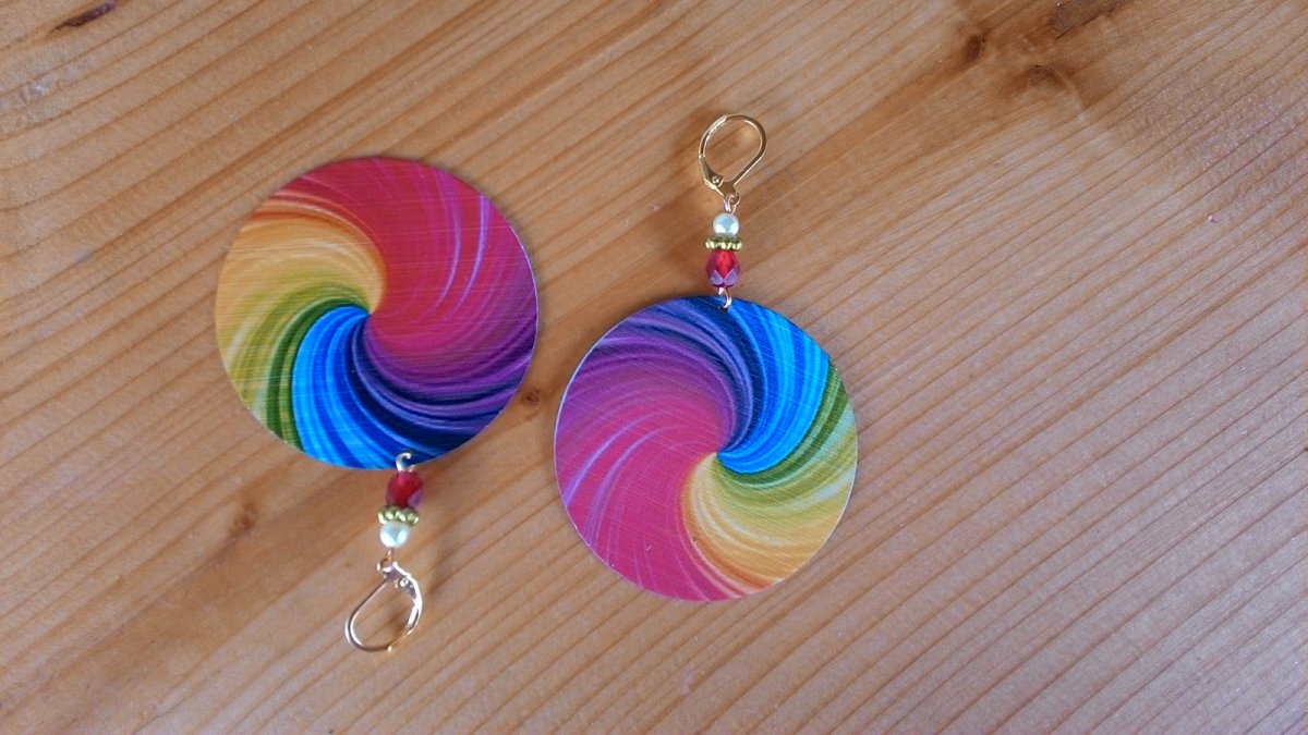 Náušnice duhové (145/16)