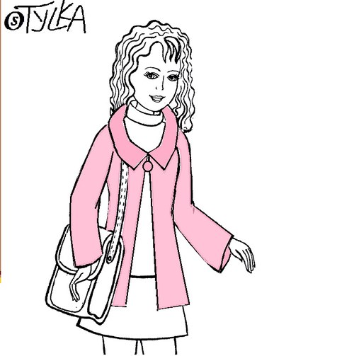 sako volné, střih č. 3    