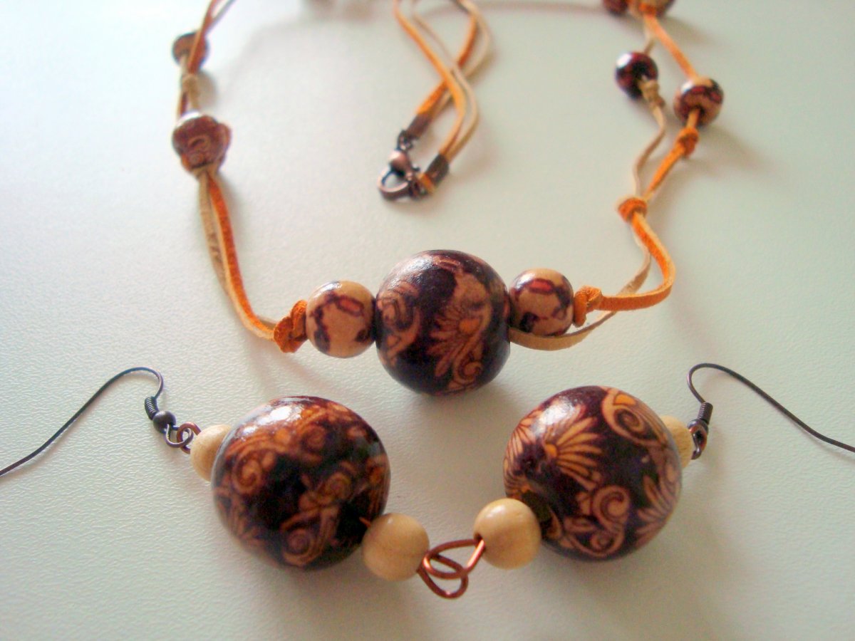 Romantický náhrdelník + náušnice