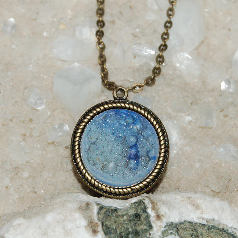 Náhrdelník s achátovou drúzou