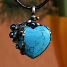 Srdce - tyrkenit, hematit