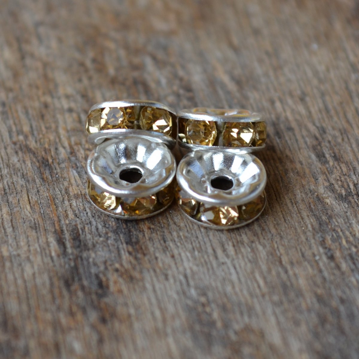 rondelky - béžové 4 ks -5482