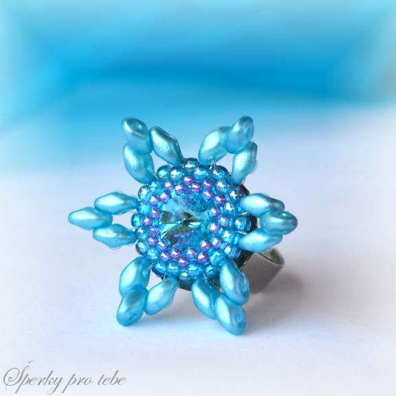 Prstýnek Swarovski Elements Rivoli 