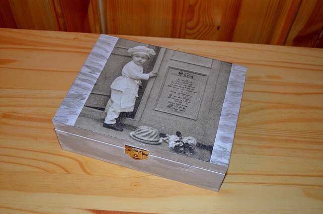 Krabička na čaj - 6 přihrádek - kuchařík