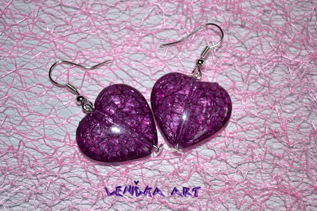 Praskací srdíčko ve fialové