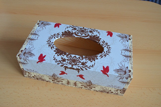 krabička na kapesníky ornamenty