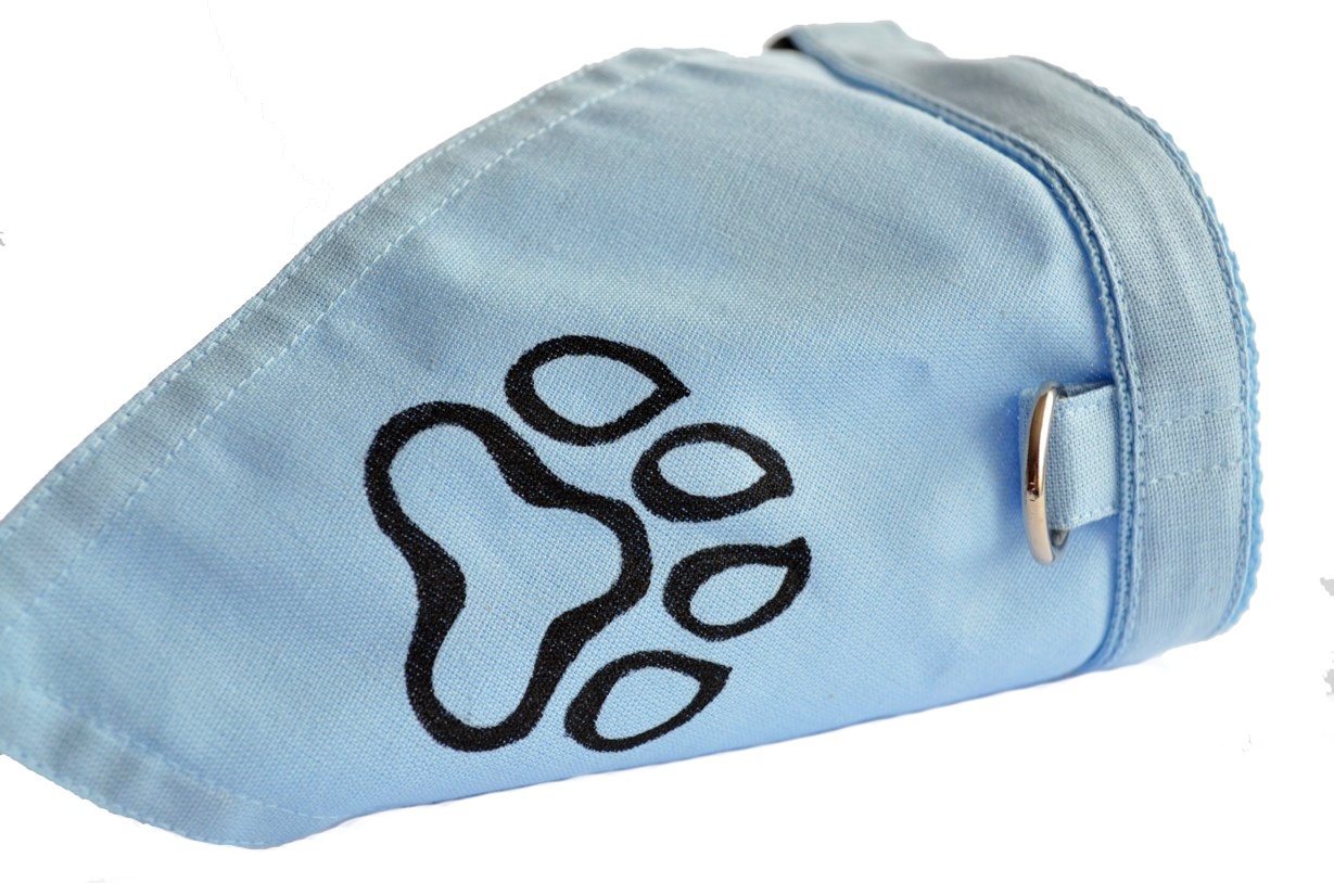 Obojek s šátkem "Tlapka" - malovaný