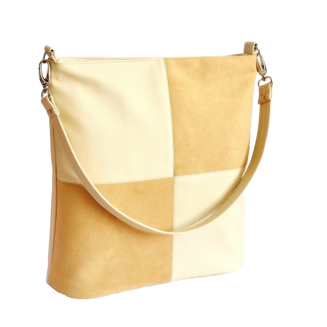 Obr kabelka "Cube" - Latte