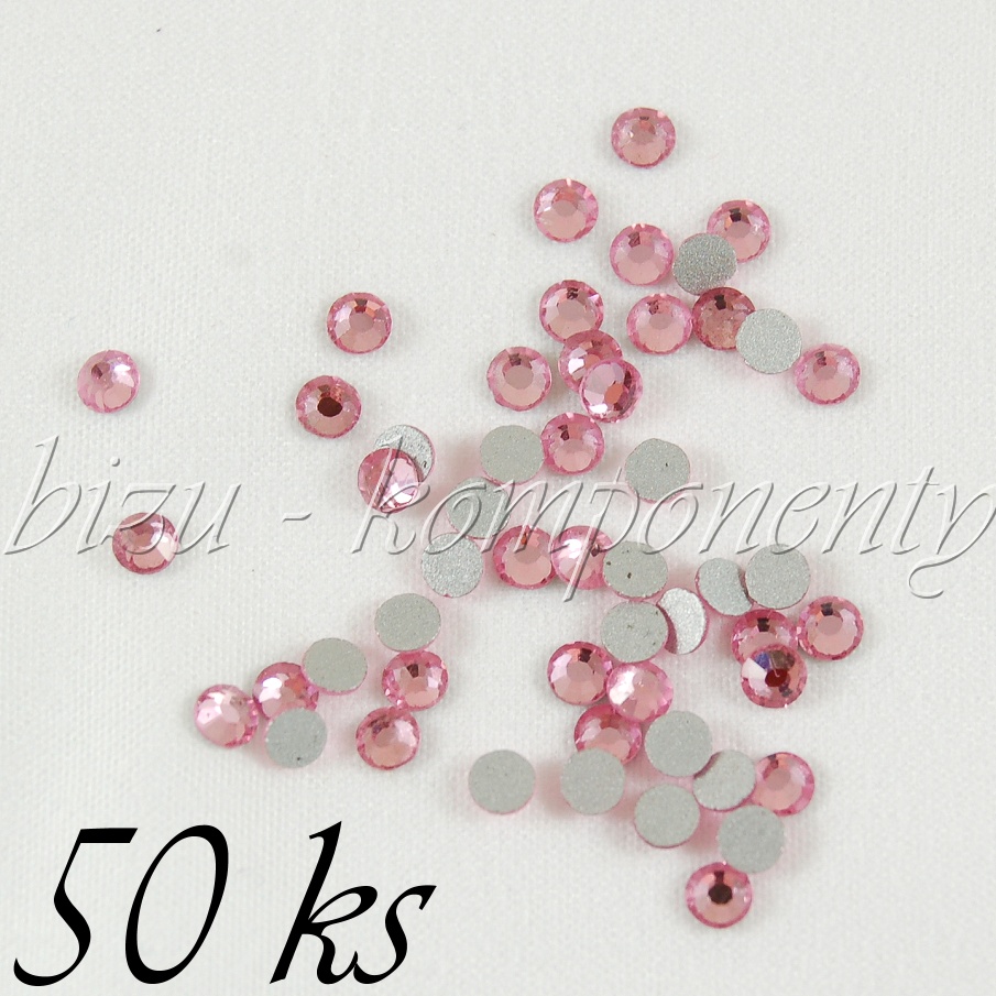 Růžové šatony 3mm 50ks (35 3011)