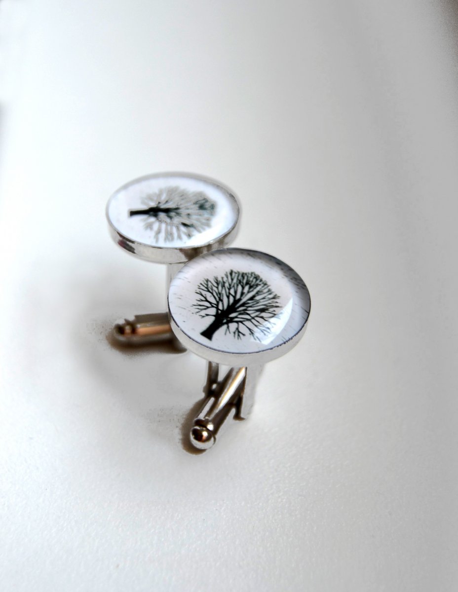Manžetové knoflíčky se stromem