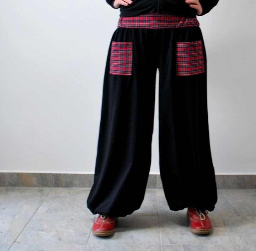 Pohodlné turecké s kapsami