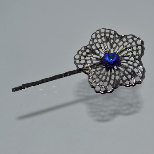 Swarovski - fialová sponka