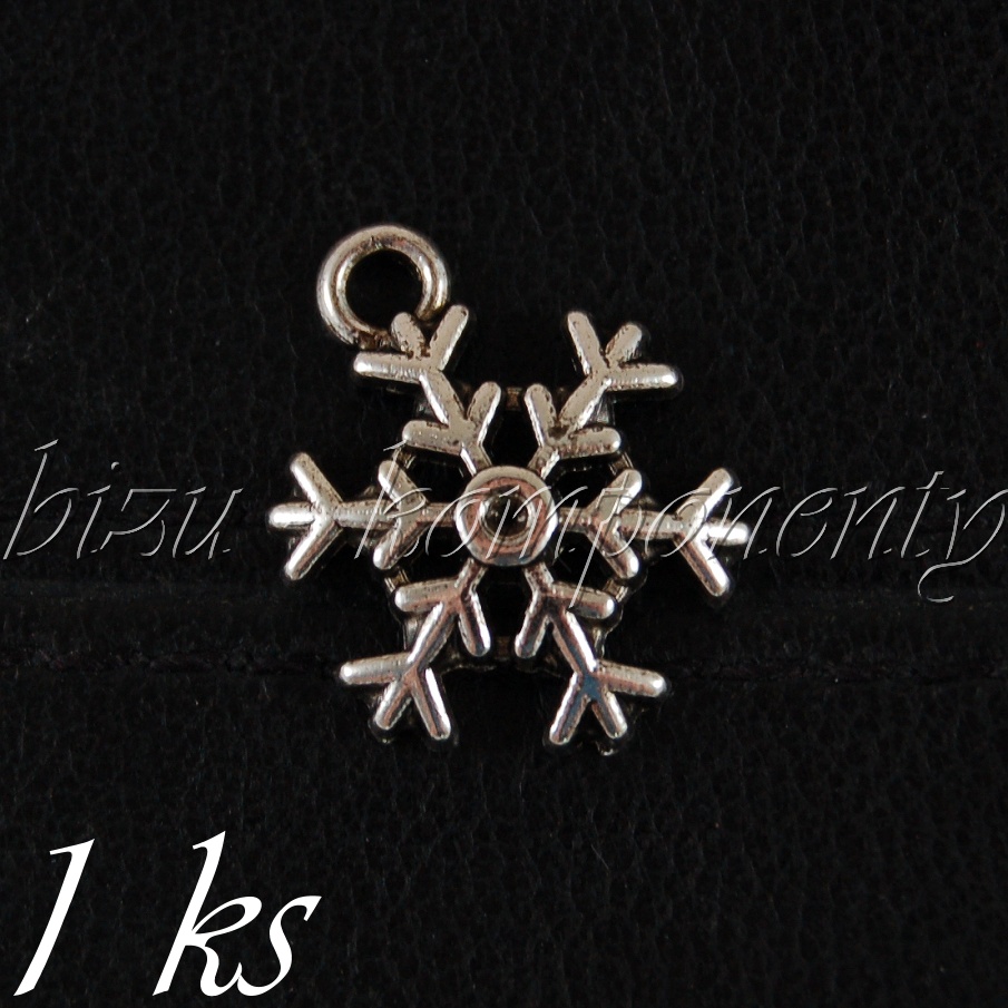 Vločka, stříbrná barva (02 0984)