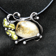 Ráno - citrín, keshi perly