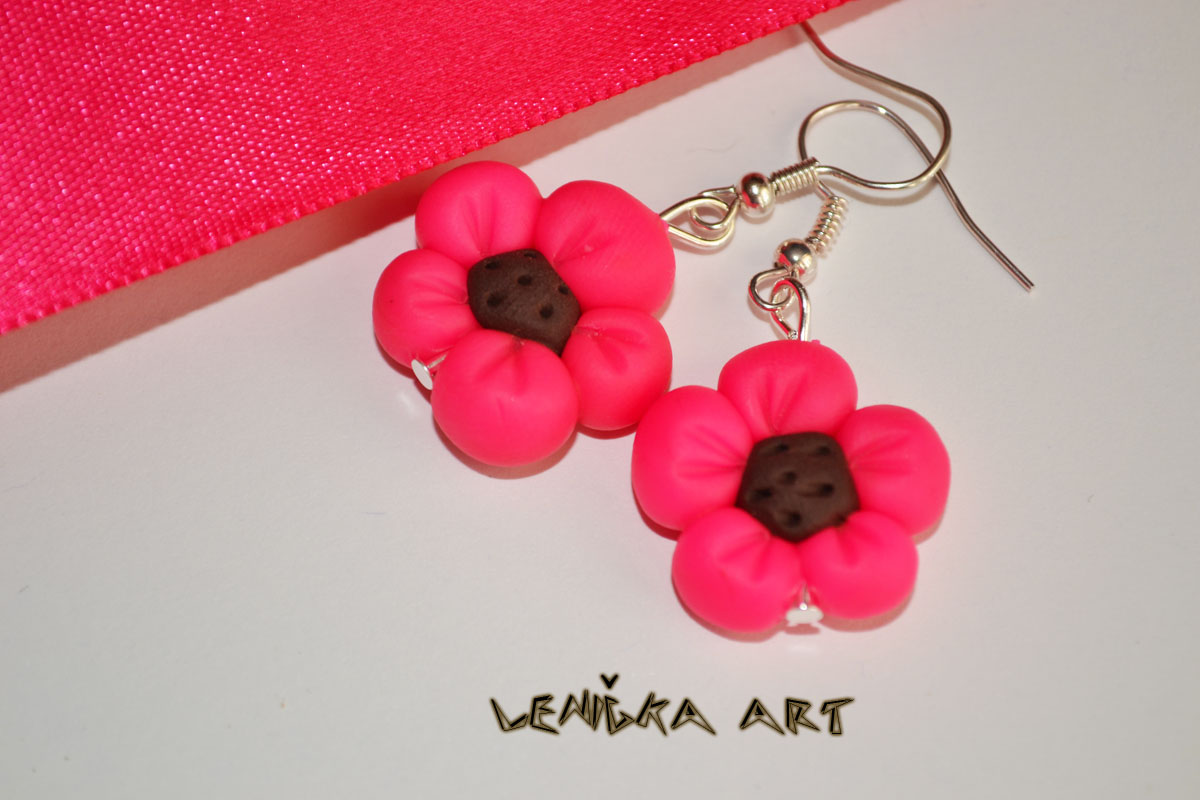 Růžové neonové kytičky 